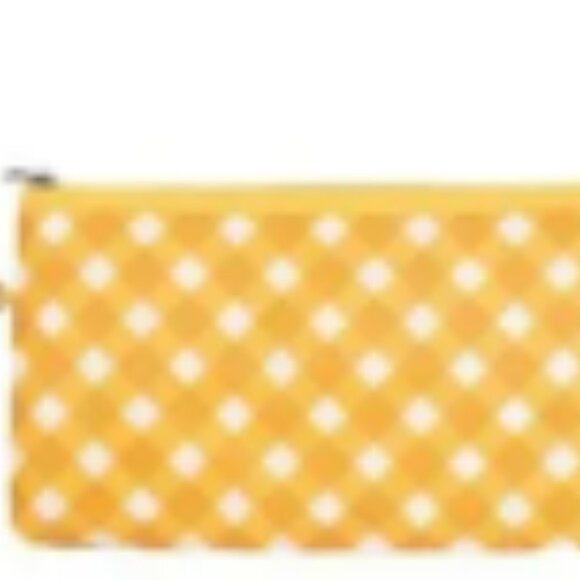 NWT- LUG- BOXER PACKABLE DUFFLE BAG- Gingham Mustard - Picture 2 of 4